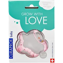 Прорезыватель для зубов Curaprox Baby розовый