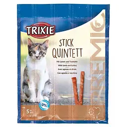 Ласощі для кішок Trixie PREMIO Quadro-Sticks ягнятина та індичка 5 шт. - мініатюра 3