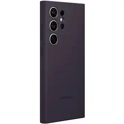 Оригінальний силіконовий чохол Samsung Silicone Case для Galaxy S24 Ultra SM-S928 Dark Violet EF-PS928TVEGWW - мініатюра 9
