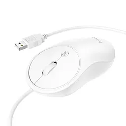 Комп'ютерна миша Hoco GM13 Esteem business Wired mouse Білий - мініатюра 2