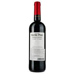 Вино Chateau Notre Pere AOP Bordeaux Superieur 2022 червоне сухе 0.75 л - мініатюра 2