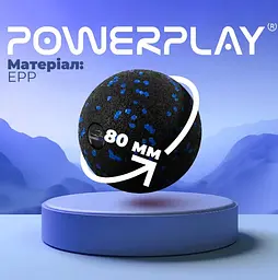 Масажний м'яч PowerPlay PP-4350 Epp Massage Ball (d8) Чорно/Синій (PP-4350_Blue_d8) - мініатюра 4