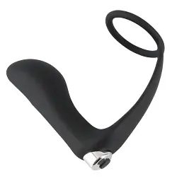 Стимулятор простати Black Velvets, 10 см (чорний)
