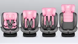 Дитяче автокрісло Lionelo Bastiaan i-Size Pink Baby, рожеве (LO-BASTIAAN I-SIZE PINK BABY) - мініатюра 8