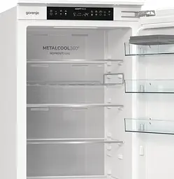 Холодильник Gorenje вбудований з нижн. мороз., 193,7x69x55см, 2 двері,284(76)л, А+, NF+, Зона св-ті, Диспл, Wi-Fi, Білі - мініатюра 9