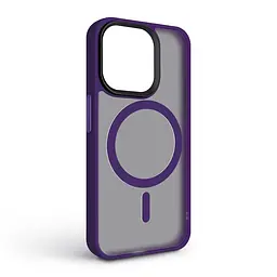Чехол для Apple iPhone 15 Pro, Uniq MagCase, фиолетовый, противоударный, панель-накладка с MagSafe, ударопрочный TPU+PC, с магнитом MagSafe, поддержка полноценной беспроводной зарядки, ArmorStandart (ARM75311) - мініатюра 2