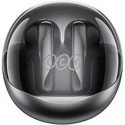 Навушники в кейсі - бездротові Xiaomi QCY T32 AilyBuds Clear TWS чорні - мініатюра 2
