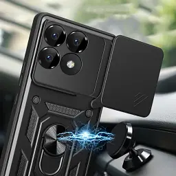 Панель BeCover Military для Poco F6 Pro Black (712166) - мініатюра 4