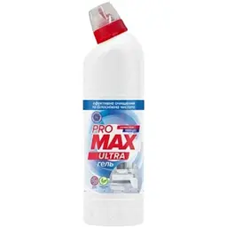 Гель для чищення ванних кімнат PROMAX 1л пляшка УЛЬТРА