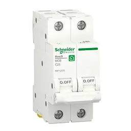 Автоматичний вимикач Schneider 6кА C 2p 25А Resi9 ( R9F12225 )
