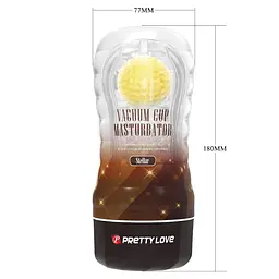 Мастурбатор Pretty Love Vacuum Cup прозорий - мініатюра 9