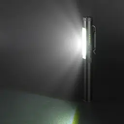 Ліхтарик світлодіодний алюмінієвий (COB+LED) з УФ, лазером та магнітом Pen Light PROTESTER hoz0014485 - мініатюра 8