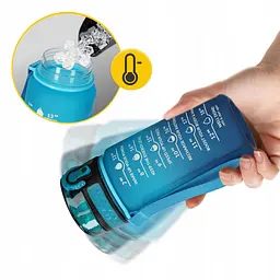 Пляшка для води спортивна 4FIZJO 500 мл 4FJ0629 Sky Blue/Blue (P-5905973400732) - мініатюра 4