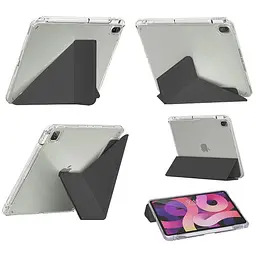 Обкладинка BeCover Ultra Slim Origami Transparent з кріпленням Apple Pencil для Apple iPad Air 4/5 2020/2022 10.9" Black (711102) - мініатюра 3