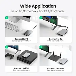 Зовнішня кишеня для накопичувача UGREEN CM300 2.5-Inch SATA External Hard Drive Enclosure(UGR-70499) (UGR-70499) - мініатюра 5