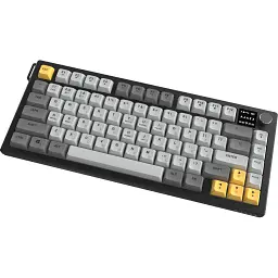 Клавіатура Ajazz AF82 Wireless/Bluetooth/USB UA Black/Gray/Yellow (AF82-BGY) - мініатюра 4