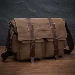 Сумка на плече текстильна 20150 Vintage коричневий