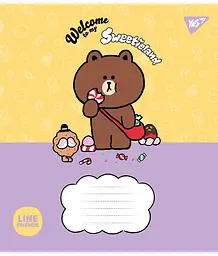 Набір зошитів Yes Line Friends. Sweetieland А5 в лінійку 12 аркушів 25 шт. (766949) - мініатюра 4