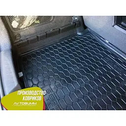 Автомобільний килимок в багажник Seat Altea 2004 - нижня полиця / Гумовий (Avto-Gumm) - мініатюра 3