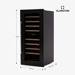 Винний холодильник вбудований Klarstein Vinsider Duo 79 (10046279) - мініатюра 5