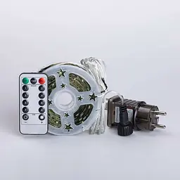 Гірлянда Роса GarlandoPro нитка GarlandoPro 1000 LED довжина 100 м з пультом від мережі зелена, білий (1000L100MGW) - мініатюра 12