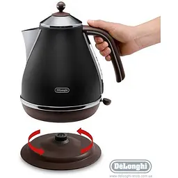 Електрочайник DeLonghi KBOV 2001 BK (210110026) - мініатюра 4
