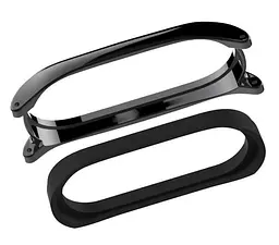 Шкіряний ремінець Primo Mijobs для фітнес-браслета Xiaomi Mi Smart Band 7 Black - мініатюра 4