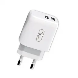 Зарядний пристрій SkyDolphin SC22EB (2USB, 2.1A) White (MZP-000161)