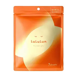 Маска для обличчя Lululun Aura Bright Проти тьмяності шкіри з вітаміном С та глутатіоном 7 шт. (4580794011971)