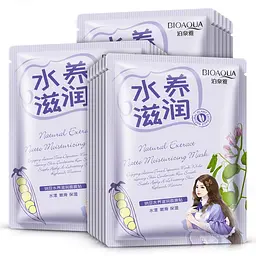 Тканинна маска Bioaqua з екстрактом соєвих бобів Natural Extract Natto Moisturizing Mask 30 г - мініатюра 2