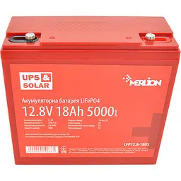 Акумулятор Merlion LiFePO4 12V (12.8V/18Ah/230.4Wh) (LFP12.8-18US) [152840]