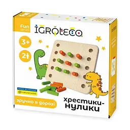 Гра дерев'яна Igroteco "Хрестики-нулики"
