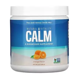 Минералы Natural Vitality Антистрессовый напиток, вкус апельсина, CALM, Orange, 226 гр (PTG-04351)