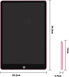 Планшет графічний Psheko Writing Tablet 16" Pink (050643) - мініатюра 3