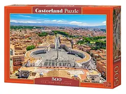 Пазл Castorland Вид з Ватикану Рим 500 елементів 47x33 см B-53964