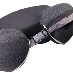 Подушка для шиї Yiwu Camelback U-подібна Memory Foam 28х28х18 см темно-сіра - мініатюра 4
