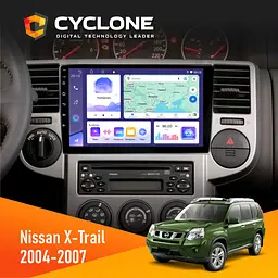 Штатна магнітола Nissan X-Trail 2004-2007 Cyclone C10-011 4x64, DSP Cyclone (НФ-00007560)