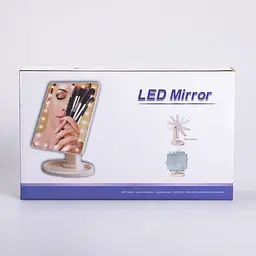 Косметичне дзеркало з LED-підсвіткою 16 світлодіодів, чорний Yiwu HP-10-3AB - мініатюра 4