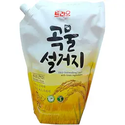 Засіб для миття посуду Trio Rice Bran Рисові висівки 1.2 л - мініатюра 2