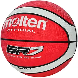 Баскетбольний м’яч Molten GR7 №7 гумовий 12 панелей для вуличного та залового баскетболу 560 г - мініатюра 3