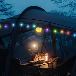 Кемпінговий ліхтар з сонячною батареєю RGB з 10м LED стрічкою XPRO BL YX669 (49888-YX669_286) - мініатюра 5