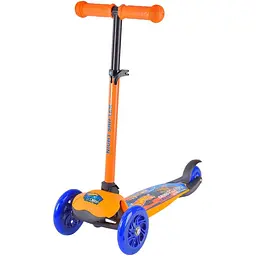 Дитячий самокат Bambi Hot Wheels з рюкзачком 17х20 см Різнобарвний 000246934