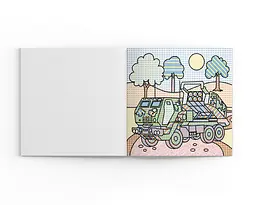 Водяна розмальовка Кристал Бук Військова техніка, із секретом, 8 сторінок (F00030263) - мініатюра 3