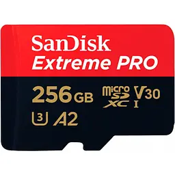 Карта пам'яті SanDisk microSDXC 256GB UHS-I Extreme Pro U3 V30 A2 + SD Adapter (SDSQXCD-256G-GN6MA) [100880] - мініатюра 7