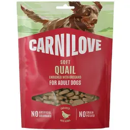 Ласощі для собак Carnilove Soft Snack Quail with Oregano м'які перепілка та орегано 200 г