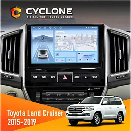 Штатна магнітола Toyota Land Cruiser (200) 2015-2019 Cyclone C9-012 4x64 DSP 4G Cyclone (НФ-00007162)