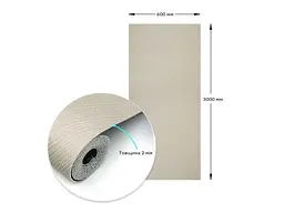 Самоклеюча вінілова плитка в рулоні STICKER WALL 600*3000*2мм Мат SW-00002038 - мініатюра 4