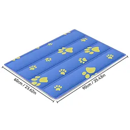 Охолоджуючий килимок для собак та кішок GEL Material Summer Pet Cooling Mat Ukrainian paws 45х60 см - мініатюра 8