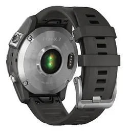 Смарт-годинник Garmin Fenix 7 Silver with Graphite Band (010-02540-00/01) - мініатюра 3