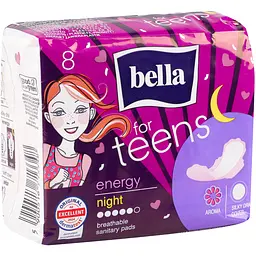 Гігієнічні прокладки Bella for Teens Energy night 8 шт. - мініатюра 2